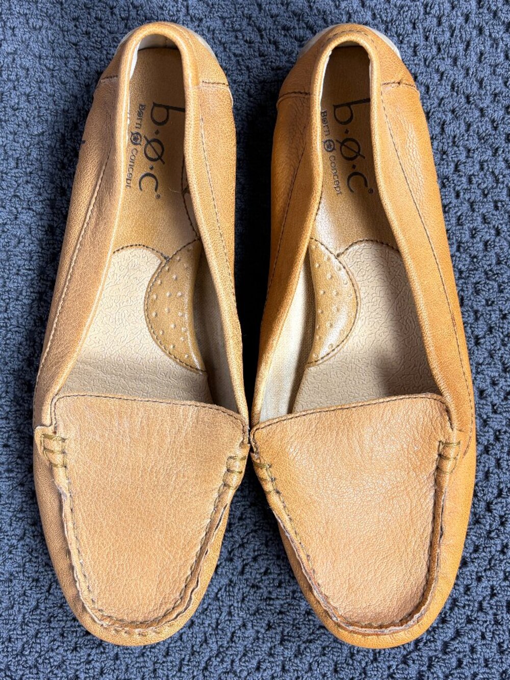 b.o.c Born Concept | Tan Leather Driving Loafers | 8.5 | Like New
